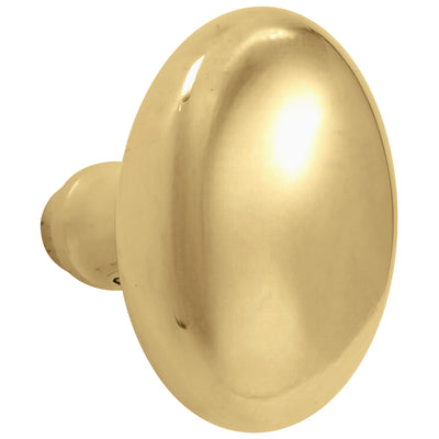 ##Antique Hardware## Solid Brass Egg Door Knobs Spare Set with Spindle (Several Finishes Available)