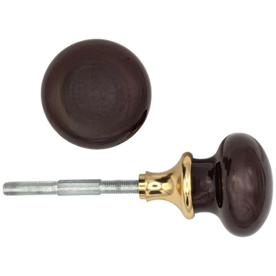 ##Antique Hardware## Brown Porcelain Spare Knob Set (Several Finishes Available)