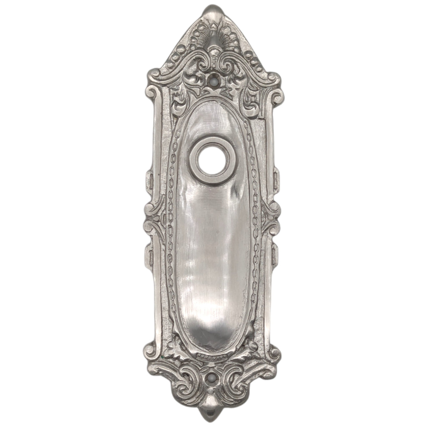 ##Antique Hardware## Ornate Victorian Long Solid Brass Backplate (Several Finishes Available)