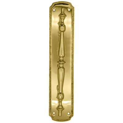 Antique Hardware 11 1/2 Inch Solid Brass Beaded Door Pull (Several Finishes Available) Door Hardware