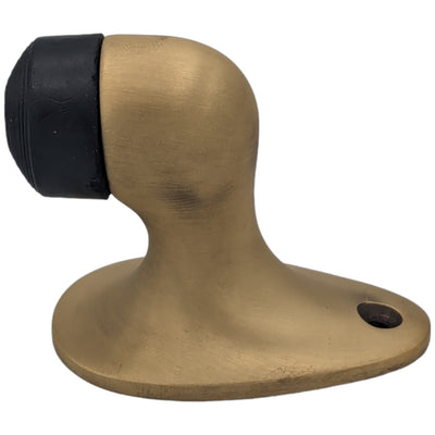 ##Antique Hardware## Simple Brass Floor Mounted Door Stop (Several Finishes Available)