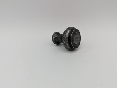 ##Antique Hardware## Open Box Sale Item 1 1/4 Inch Wrought Iron Knob (Black Iron)