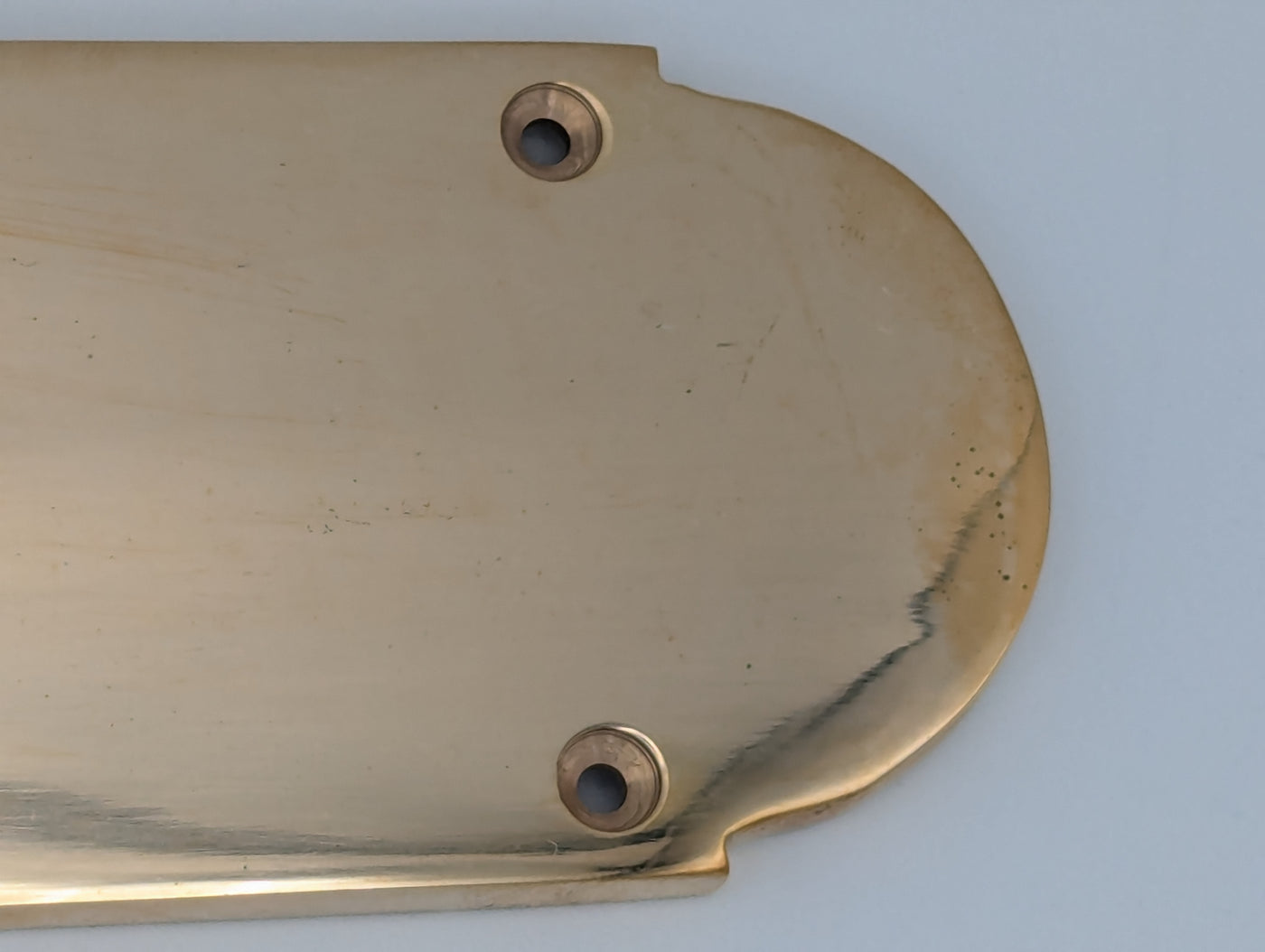 ##Antique Hardware## Open Box Sale Item 12 Inch Traditional Style Door Push Plate (Polished Brass Finish)