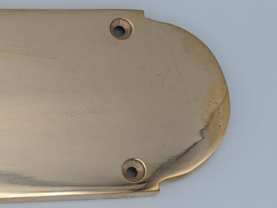 ##Antique Hardware## Open Box Sale Item 12 Inch Traditional Style Door Push Plate (Polished Brass Finish)