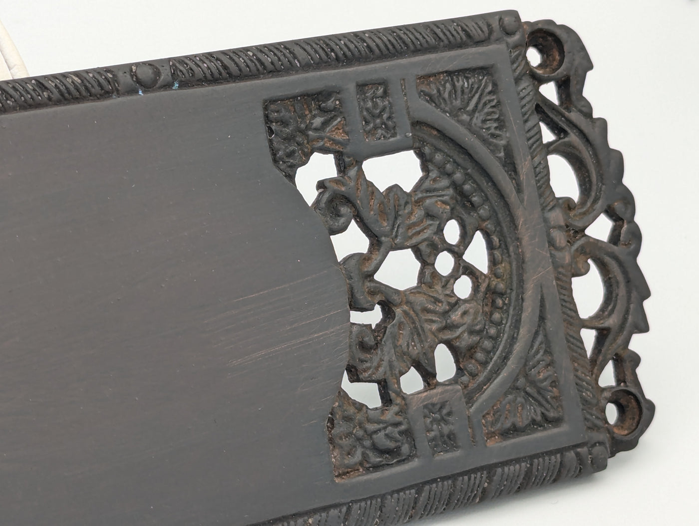 ##Antique Hardware## Open Box Sale Item Cornice Plate (Oil Rubbed Bronze Finish)