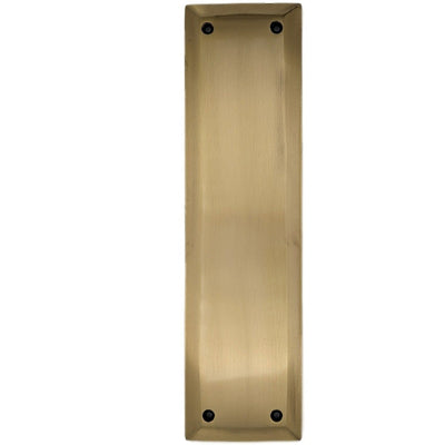 10 Inch Quaker Style Push Plate (Several Finish Options)