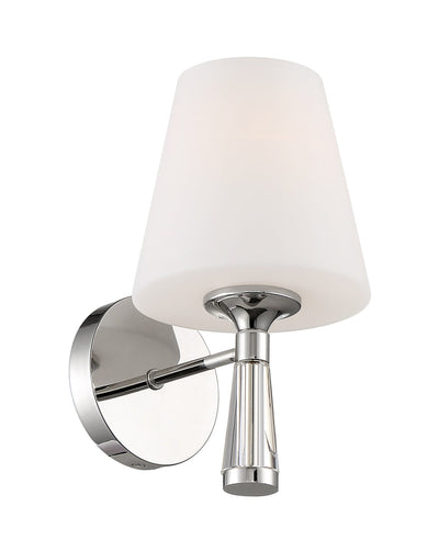 ##Antique Hardware## Ramsey 1 Light Polished Nickel Sconce