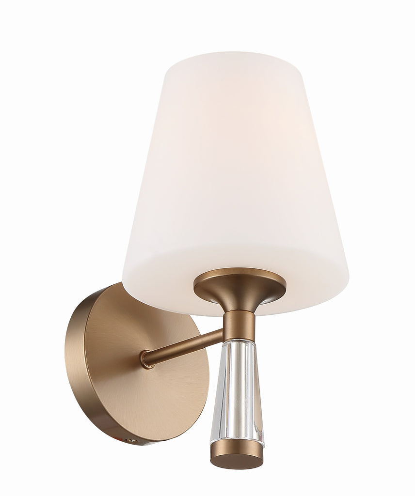 ##Antique Hardware## Ramsey 1 Light Vibrant Gold Sconce