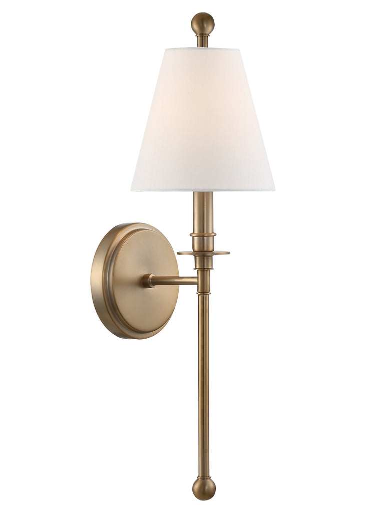 ##Antique Hardware## Riverdale 1 Light Aged Brass Sconce