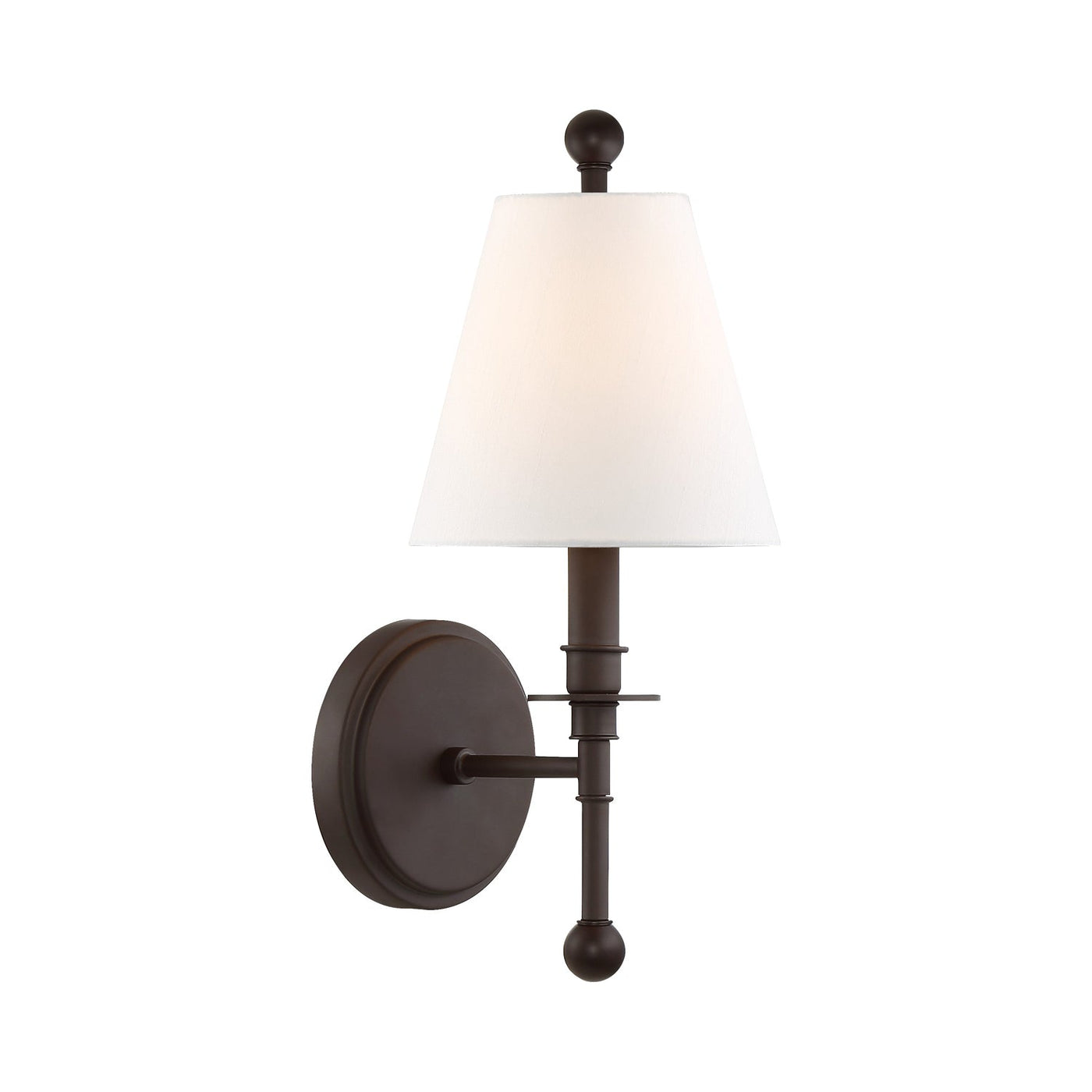 ##Antique Hardware## Riverdale 1 Light Dark Bronze Sconce