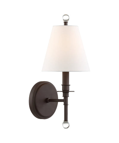 ##Antique Hardware## Riverdale 1 Light Dark Bronze Sconce