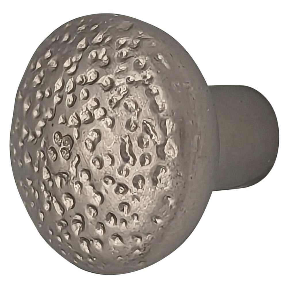 ##Antique Hardware## 1 1/4 Inch Solid Brass Hand-Hammered Round Cabinet & Furniture Knob