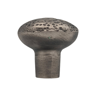 ##Antique Hardware## 1 1/4 Inch Solid Brass Hand-Hammered Round Cabinet & Furniture Knob