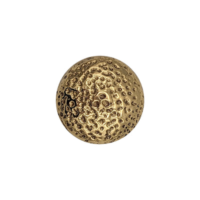 ##Antique Hardware## 1 1/4 Inch Solid Brass Hand-Hammered Round Cabinet & Furniture Knob