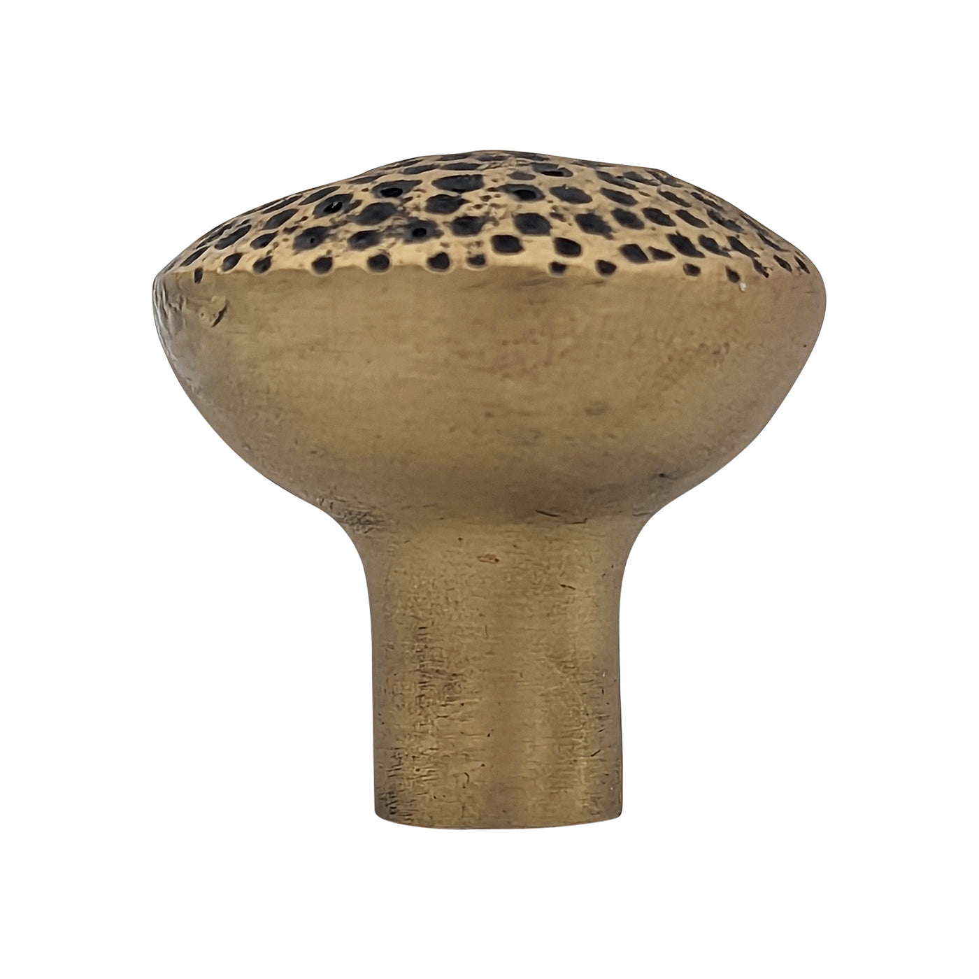 ##Antique Hardware## 1 1/4 Inch Solid Brass Hand-Hammered Round Cabinet & Furniture Knob