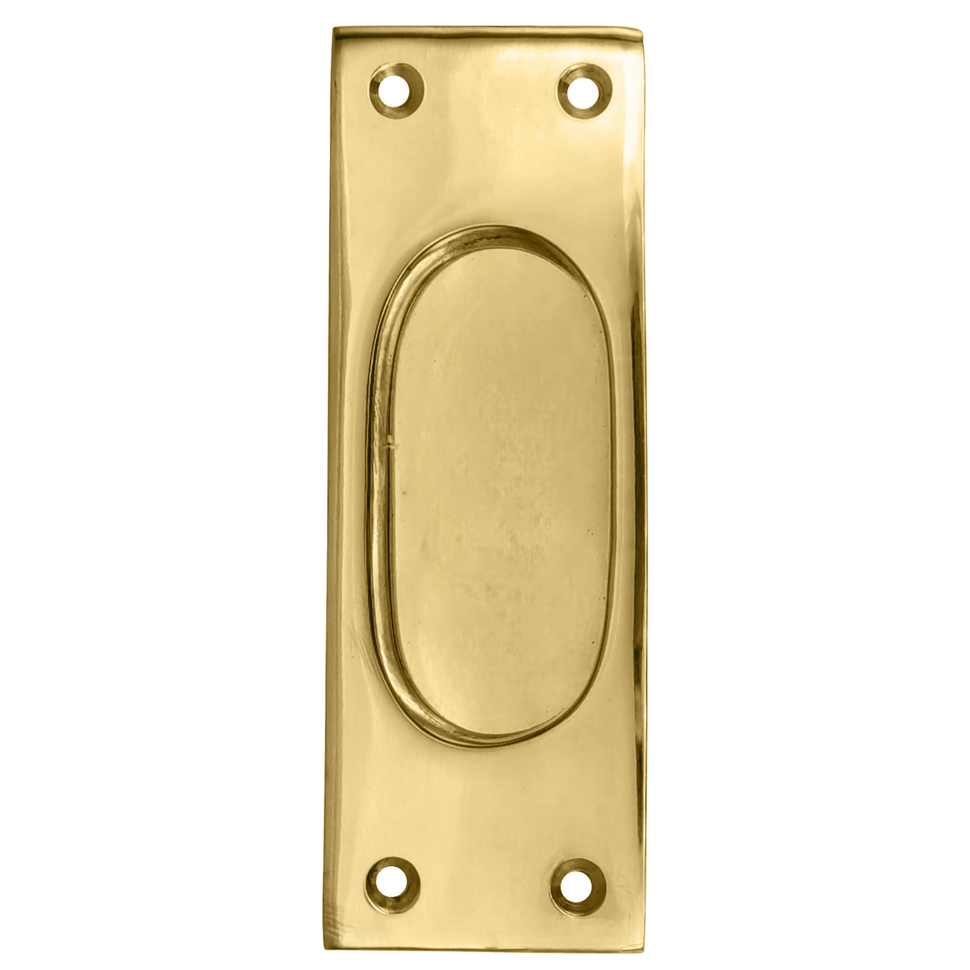 ##Antique Hardware## 5 Inch Solid Brass Traditional Style Rectangular Pocket Door (Several Finishes Available)