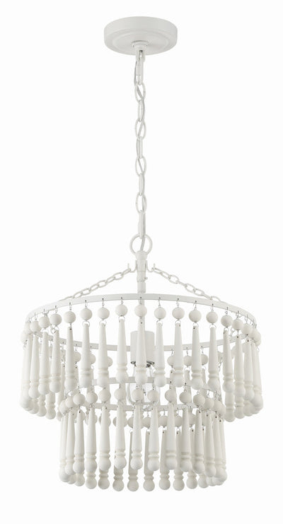 ##Antique Hardware## Tiana 1 Light Matte White Pendant