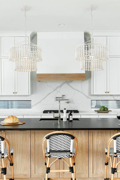 ##Antique Hardware## Tiana 1 Light Matte White Pendant