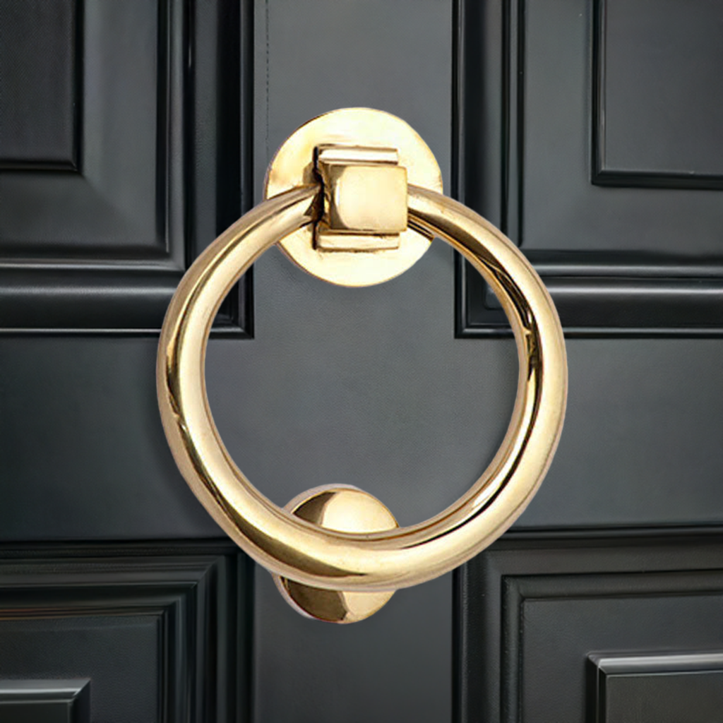 Traditional 5 Inch Brass Ring Door Knocker (Several Finishes Available)