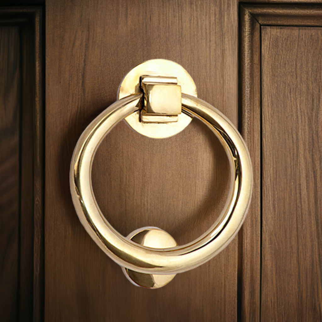 Traditional 5 Inch Brass Ring Door Knocker (Several Finishes Available)