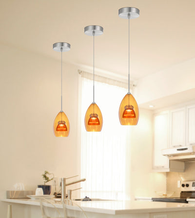 ##Antique Hardware## INTEGRATED DIMMABLE LED GLASS MINI PENDANT LIGHT. 6W, 450 LUMEN, 3000K