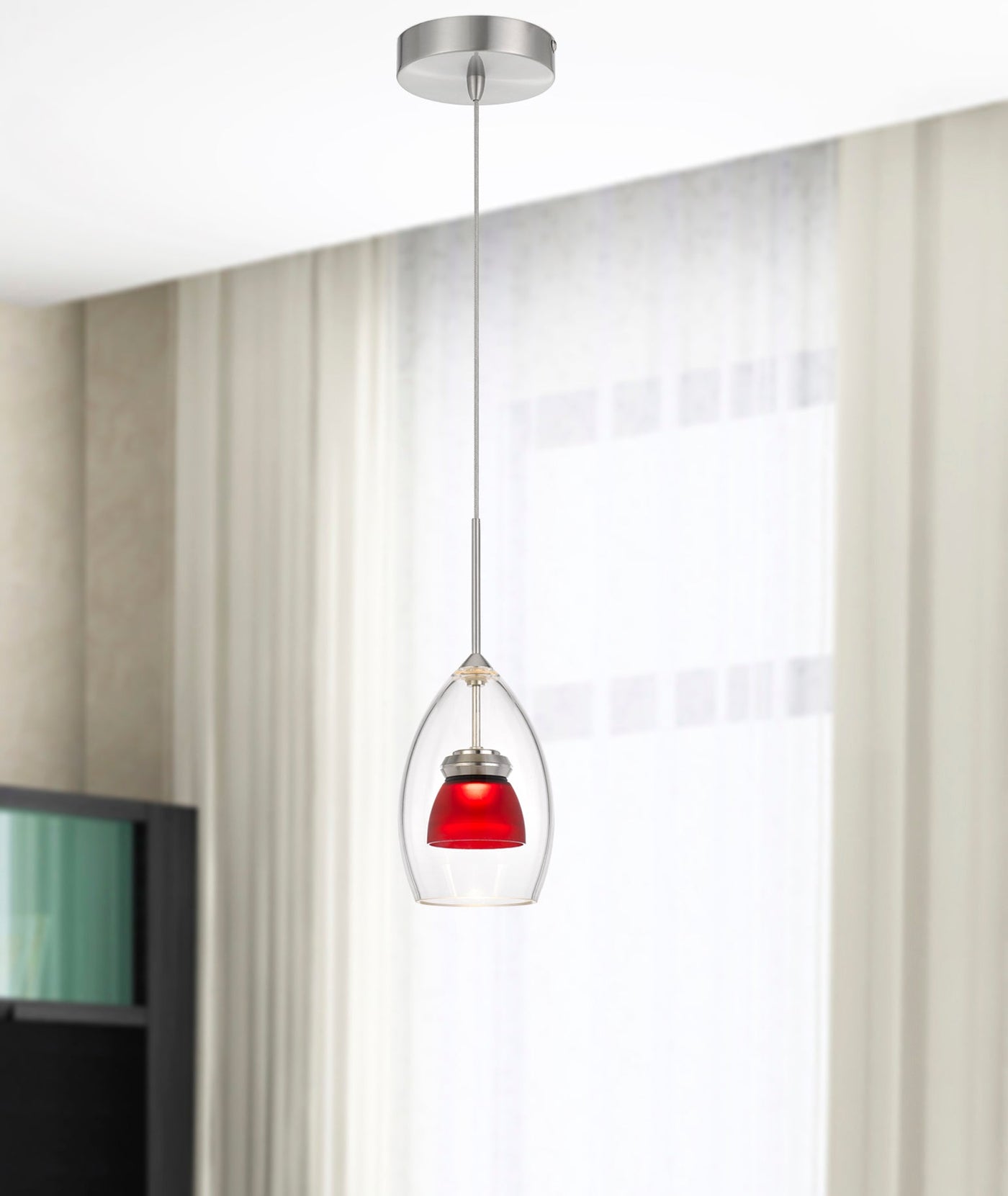 ##Antique Hardware## INTEGRATED DIMMABLE LED GLASS MINI PENDANT LIGHT. 6W, 450 LUMEN, 3000K