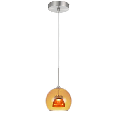 ##Antique Hardware## INTEGRATED DIMMABLE LED GLASS MINI PENDANT LIGHT. 6W, 450 LUMEN, 3000K