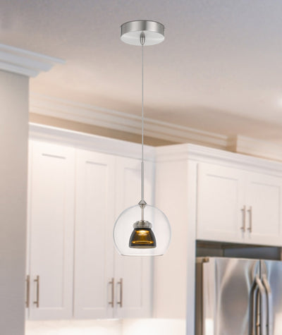 ##Antique Hardware## INTEGRATED DIMMABLE LED GLASS MINI PENDANT LIGHT. 6W, 450 LUMEN, 3000K