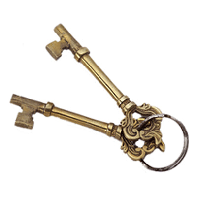 ##Antique Hardware## Broken Leaf Single Pocket Privacy (Lock) Style Door Set