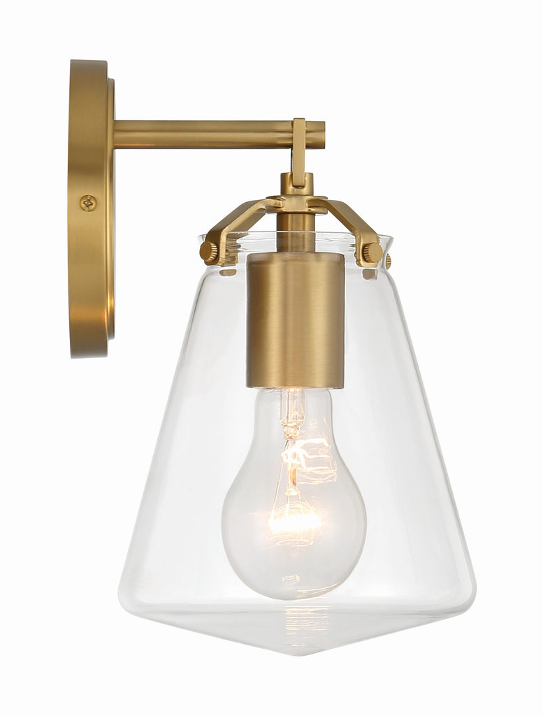 ##Antique Hardware## Voss 1 Light Luxe Gold Sconce