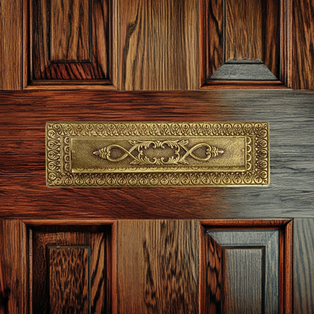 Victorian Style Mail Slot (Several Finishes Available)