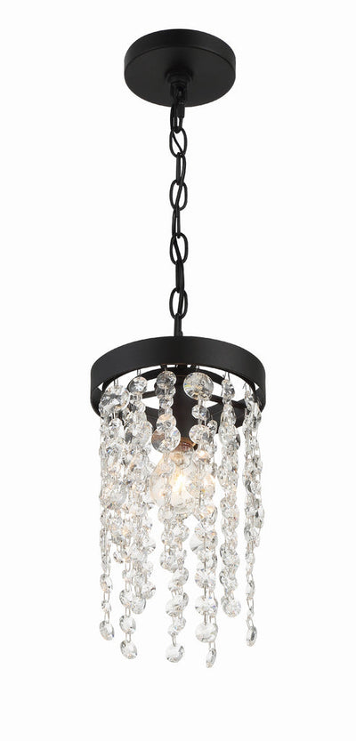 ##Antique Hardware## Winham 1 Light Black Forged Mini Pendant