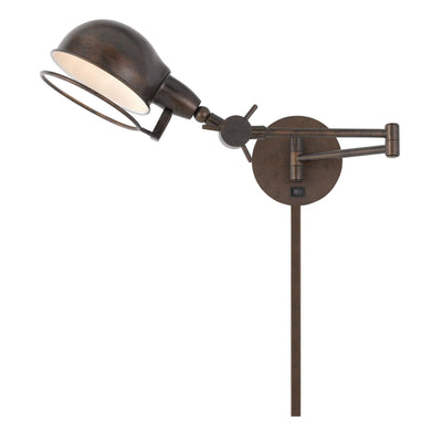 Antique Hardware 60W LINTHAL SWING ARM WALL LAMP WITH ADJUSTABLE SHADE. 3 FT WIRE COVER INCLUDED Wall Sconce