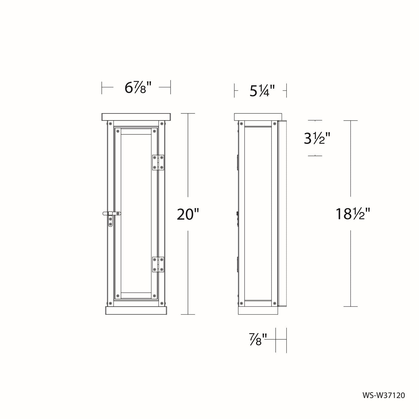 Antique Hardware Eliot LED Indoor and Outdoor Wall Light Exterior