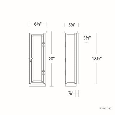 Antique Hardware Eliot LED Indoor and Outdoor Wall Light Exterior