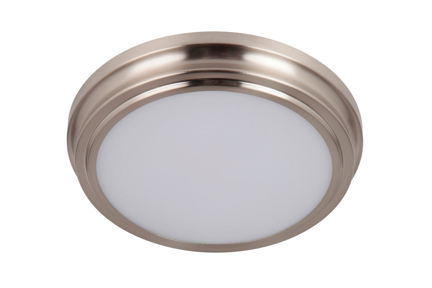 ##Antique Hardware## X66 Series 1 Light 9" LED Flushmount in Brushed Polished Nickel