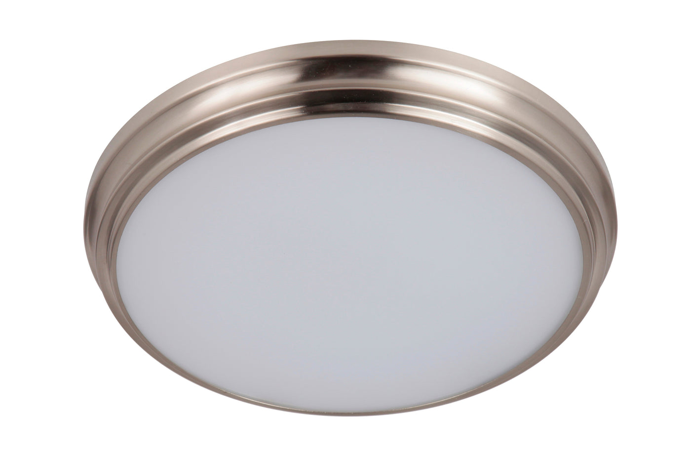 ##Antique Hardware## X66 Series 1 Light 11" LED Flushmount in Brushed Polished Nickel