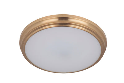 ##Antique Hardware## X66 Series 1 Light 11" LED Flushmount in Satin Brass