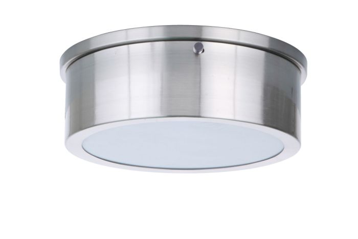 Antique Hardware Fenn 1 Light 9" LED Flushmount in Brushed Polished Nickel Flush Mount