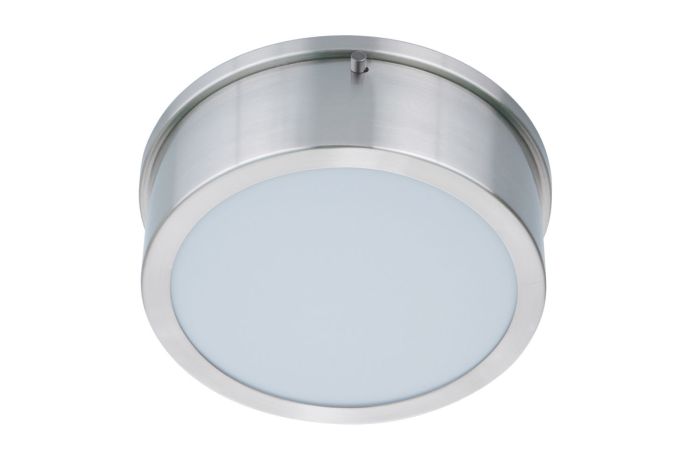 Antique Hardware Fenn 1 Light 9" LED Flushmount in Brushed Polished Nickel Flush Mount