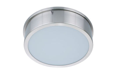 Antique Hardware Fenn 1 Light 11" LED Flushmount in Brushed Polished Nickel Flush Mount