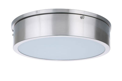 Antique Hardware Fenn 1 Light 13" LED Flushmount in Brushed Polished Nickel Flush Mount