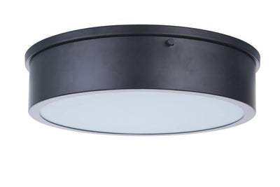 Antique Hardware Fenn 1 Light 13" LED Flushmount in Flat Black Flush Mount