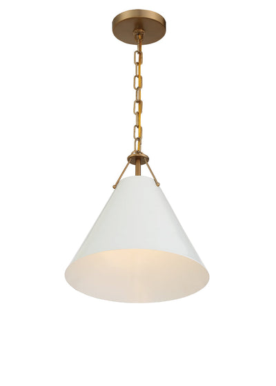 ##Antique Hardware## Xavier 1 Light Vibrant Gold Mini Pendant