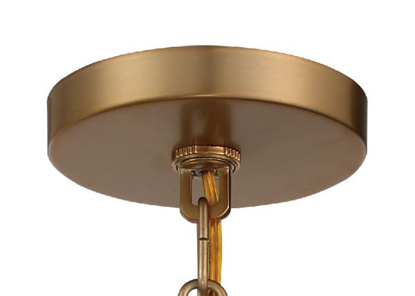 ##Antique Hardware## Xavier 1 Light Vibrant Gold Mini Pendant