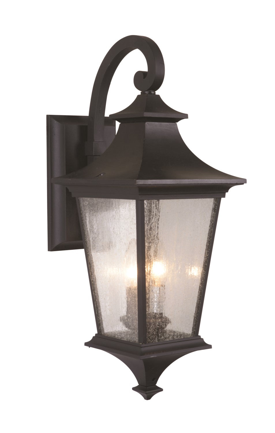 ##Antique Hardware## Argent II 2 Light Medium Outdoor Wall Lantern in Midnight