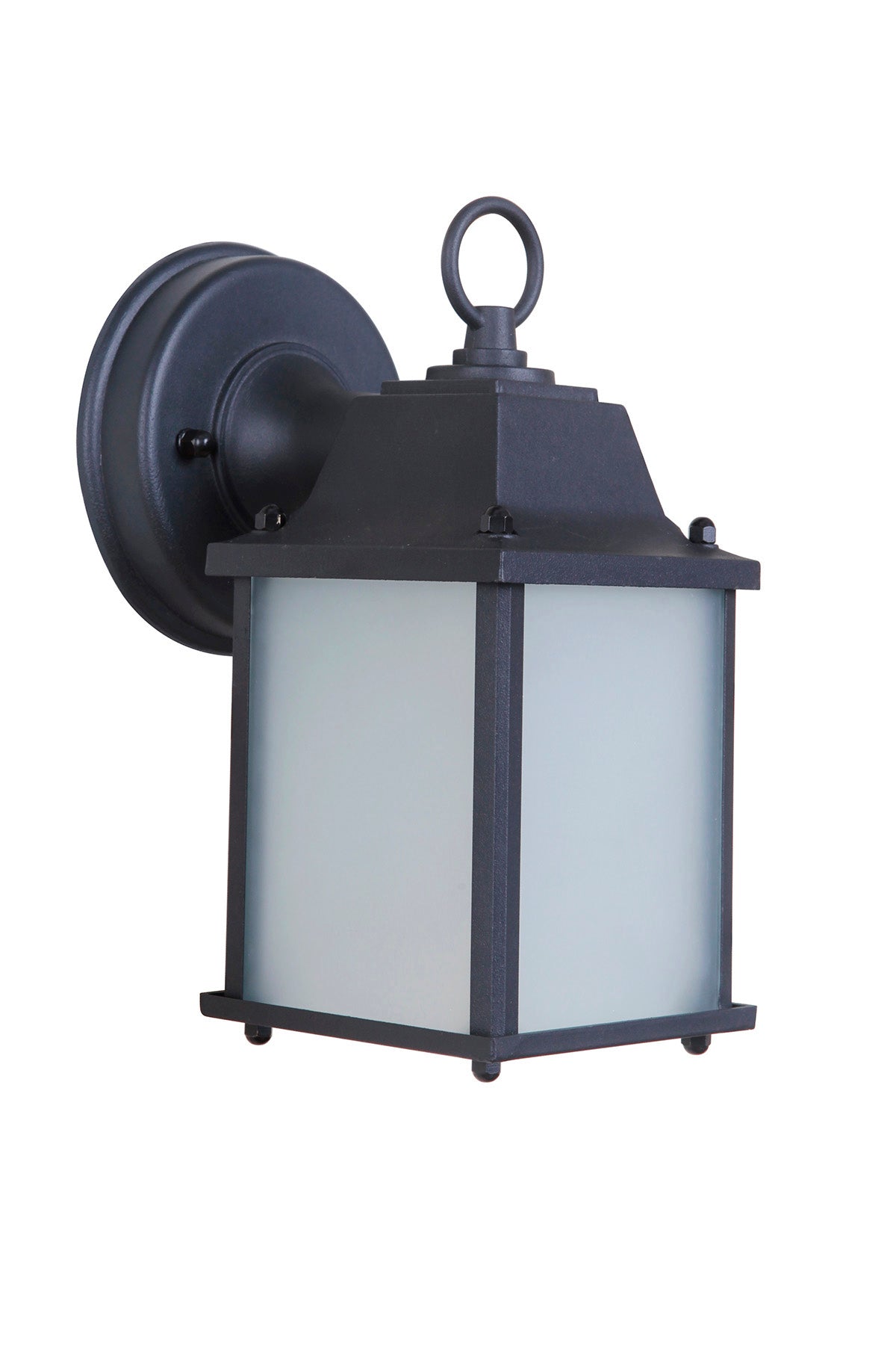 ##Antique Hardware## Coach Lights Cast 1 Light Small LED Outdoor Wall Lantern in Textured Black