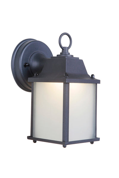 ##Antique Hardware## Coach Lights Cast 1 Light Small LED Outdoor Wall Lantern in Textured Black