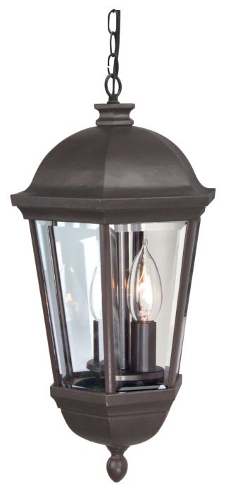 ##Antique Hardware## Britannia 3 Light Outdoor Pendant in Oiled Bronze Outdoor