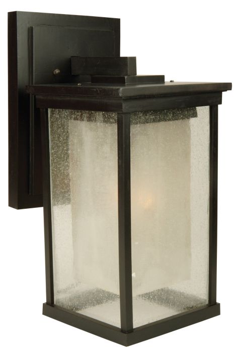 ##Antique Hardware## Riviera 1 Light Large Outdoor Wall Lantern in Oiled Bronze Outdoor